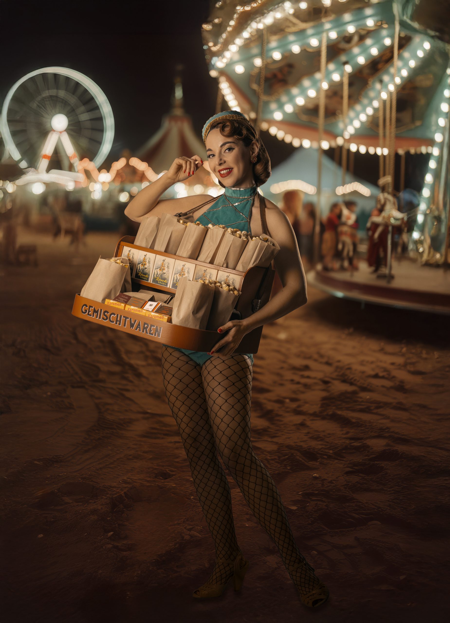 Vintage Cigarette Girl